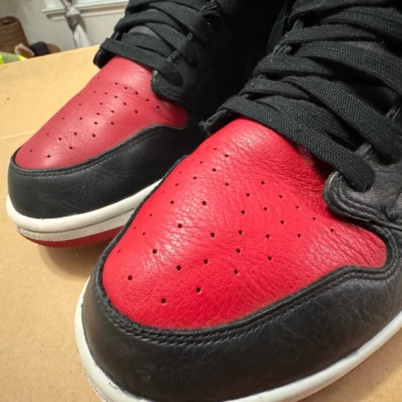 Nike Air Men's Black, Red, and Blue Sneakers - Picture 5 of 16